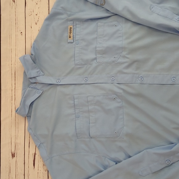 Columbia PFG long sleeve button down shirt, men's XL - Picture 2 of 14